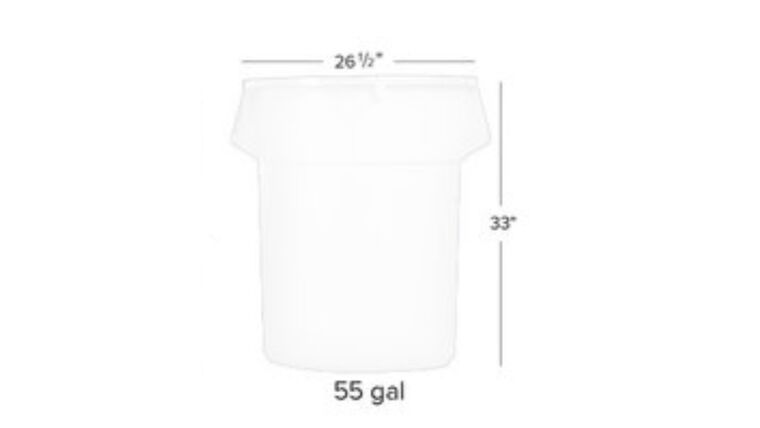 TrashCan White Accessories rental for events in Atlanta