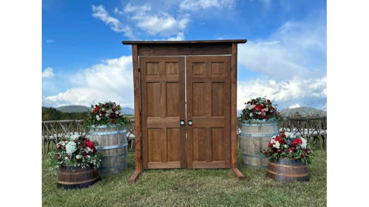 Rustic Double Wooden Doors Architecture &amp; Structures rental for events in Atlanta