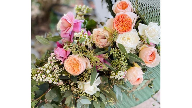 Floral- Florals added to Baby Carriage Arrangements rental for events in Atlanta