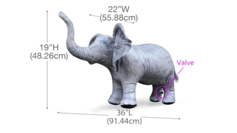 Decor- Blow Up Elephant Art rental for events in Atlanta
