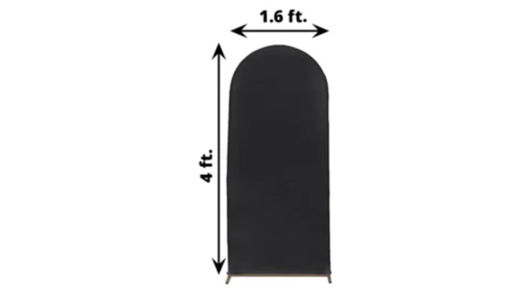 Backdrop- 4FT Arch Black Backdrops rental for events in Atlanta