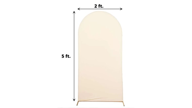 Backdrop- 5FT Arch Beige Backdrops rental for events in Atlanta