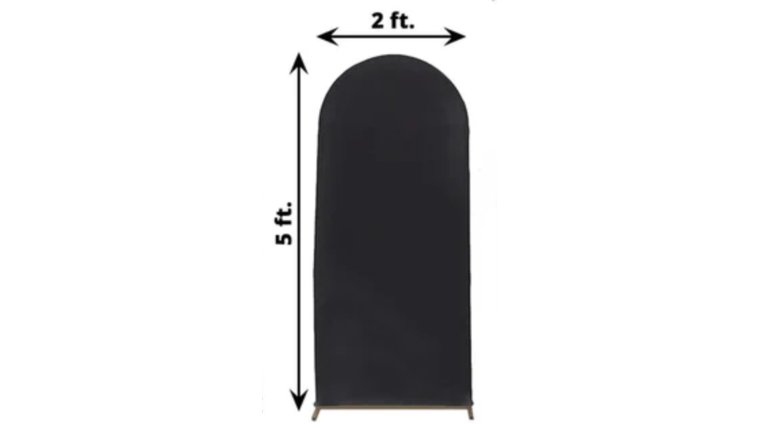 Backdrop- 5FT Arch Black Backdrops rental for events in Atlanta
