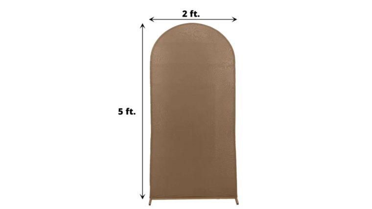 Backdrop- 5FT Arch Taupe Backdrops rental for events in Atlanta