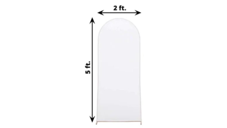 Backdrop- 5FT Arch White Backdrops rental for events in Atlanta
