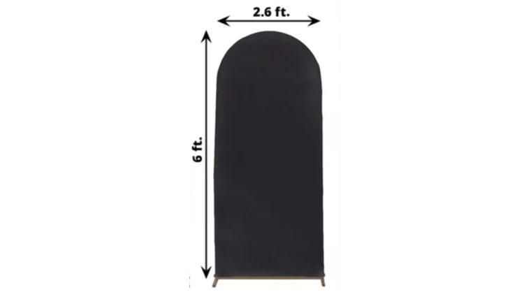 Backdrop- 6FT Arch Black Backdrops rental for events in Atlanta
