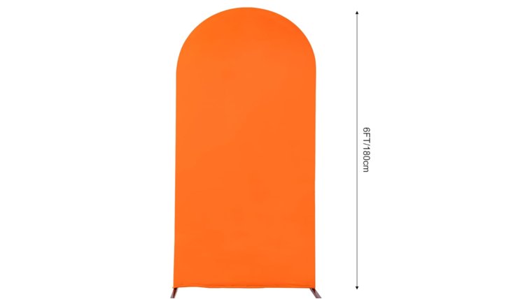 Backdrop- 6FT Arch Orange Backdrops rental for events in Atlanta