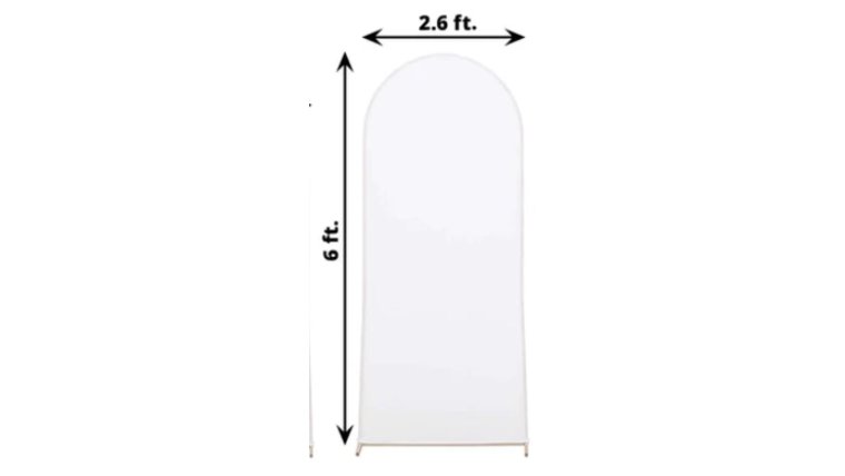 Backdrop- 6FT Arch White Backdrops rental for events in Atlanta