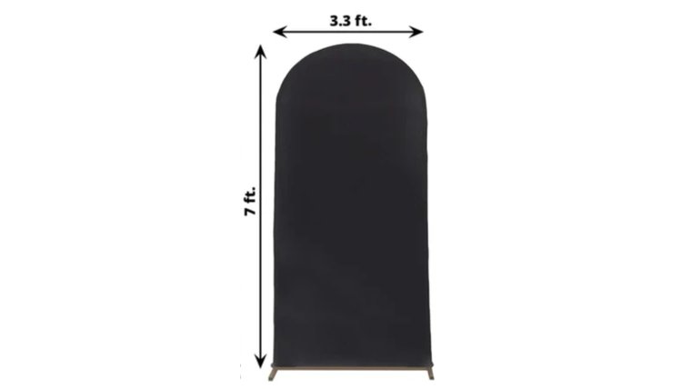 Backdrop- 7FT Arch- Black Backdrops rental for events in Atlanta