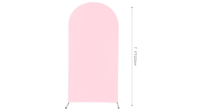 Backdrop- 7FT Arch- Blush Pink Backdrops rental for events in Atlanta