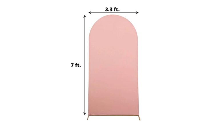 Backdrop- 7FT Arch- Dusty Pink Backdrops rental for events in Atlanta
