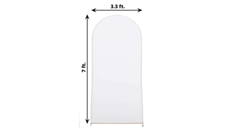 Backdrop- 7FT Arch- White Backdrops rental for events in Atlanta