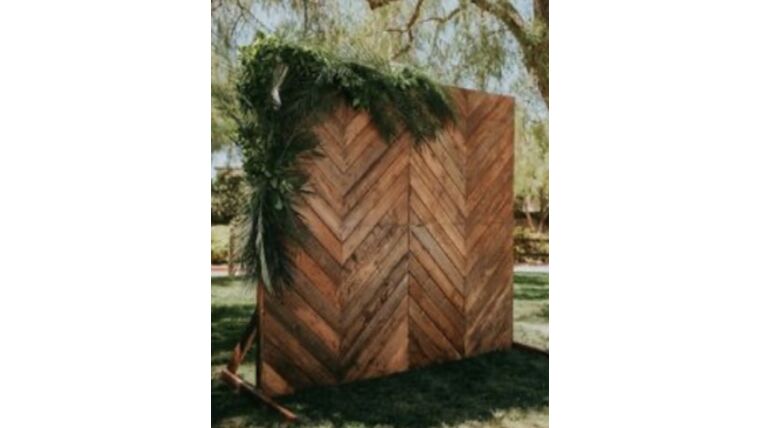 Backdrop- Wood Chevron Backdrops rental for events in Atlanta