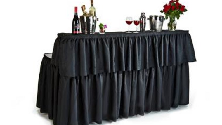 Bar- Basic 2 Tier Black Bars &amp; Buffets rental for events in Atlanta