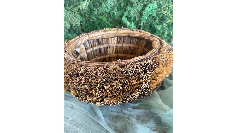 Basket- Wood Straw Basket Basket &amp; Bins rental for events in Atlanta