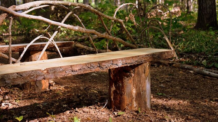 Benches- 12 Foot Rustic Wooden Benches rental for events in Atlanta