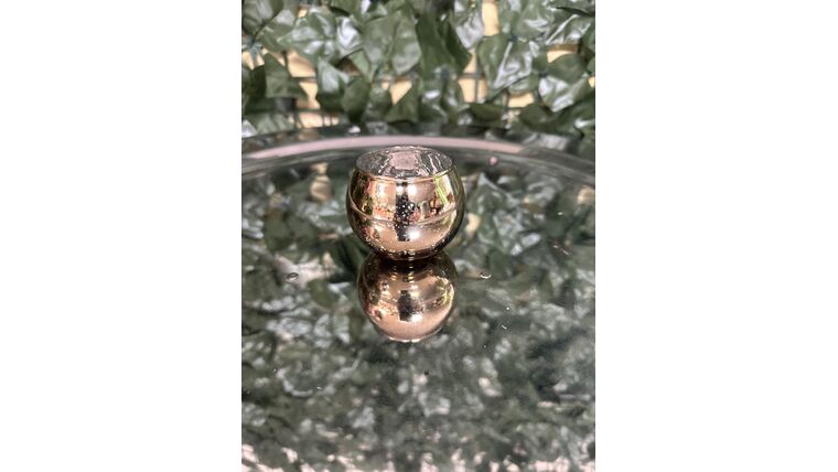 Candle Holder- Gold Votive Rounded Candle Holders rental for events in Atlanta