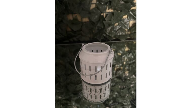 Candle Holder- Lantern Mini White Rounded Candle Holders rental for events in Atlanta