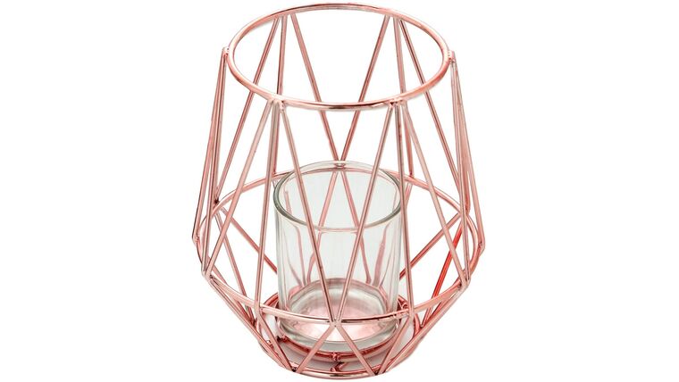 Candle Holder- Rose Gold Geometric Candle Holders rental for events in Atlanta