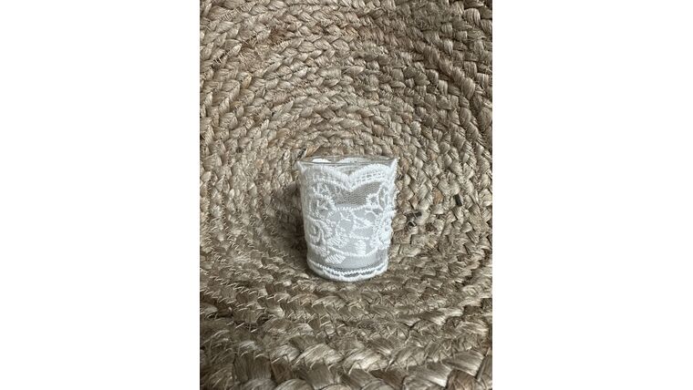 Candle Holder- White Lace votive Candle Holders rental for events in Atlanta