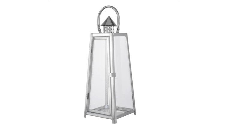 Lantern- Geometric Silver Candle Holders rental for events in Atlanta