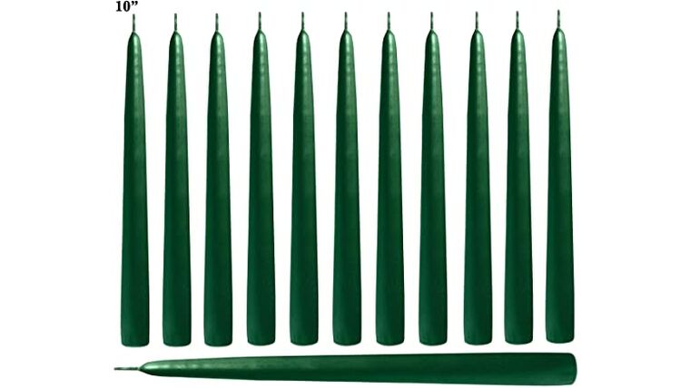 Candlestick (Dark Green) Candles rental for events in Atlanta