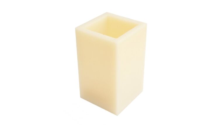 Tall LED White Candle Square Candles rental for events in Atlanta