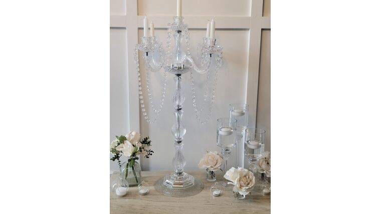 Crystal Candelabra Centerpieces rental for events in Atlanta