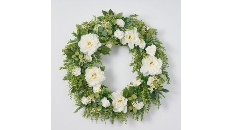 Floral- Wreath with floral additions Centerpieces rental for events in Atlanta