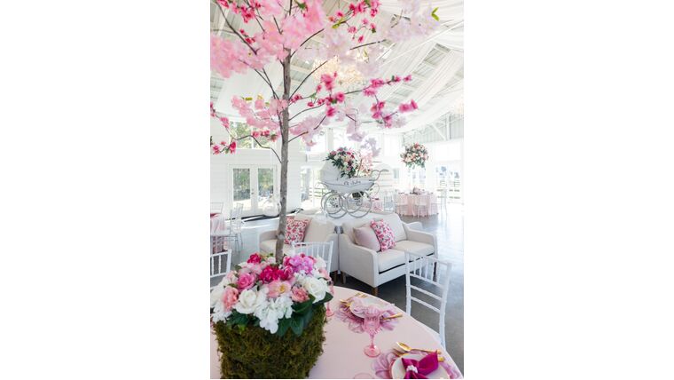Silk Cherry Blossom Tree (Pink) Centerpieces rental for events in Atlanta