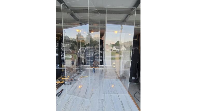 12X12X18’’ Clear Acrylic Columns (PURCHASE) Columns rental for events in Atlanta