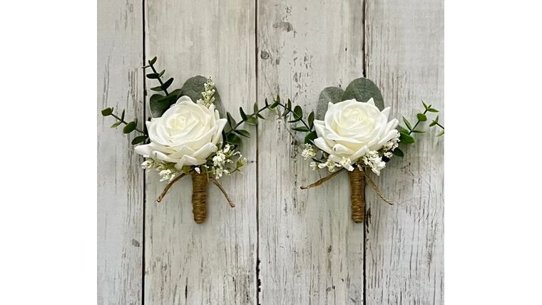 Boutonniere Rustic Greenery Corsages &amp; Bouts rental for events in Atlanta