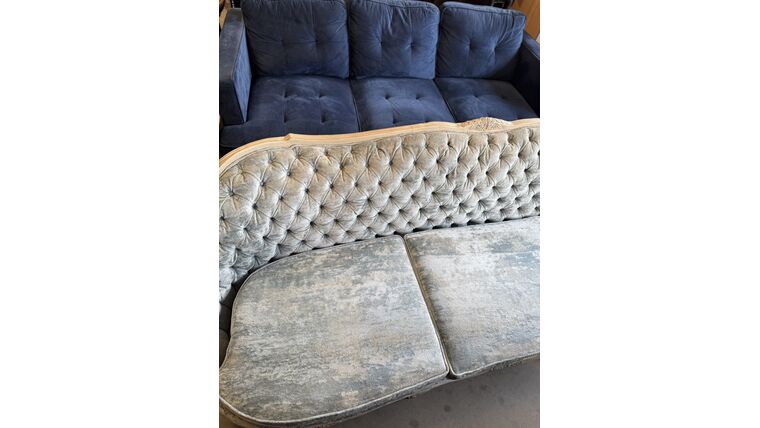 Couch- Antique Dusty Blue Couches rental for events in Atlanta