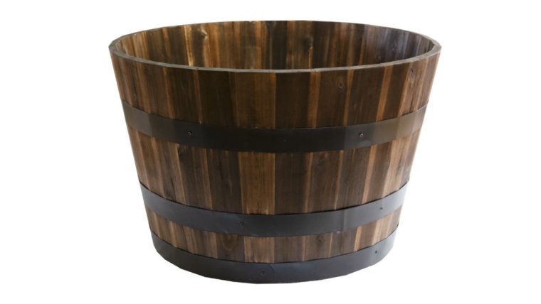 Whiskey Barrel- Half Barrel Crates &amp; Barrels rental for events in Atlanta