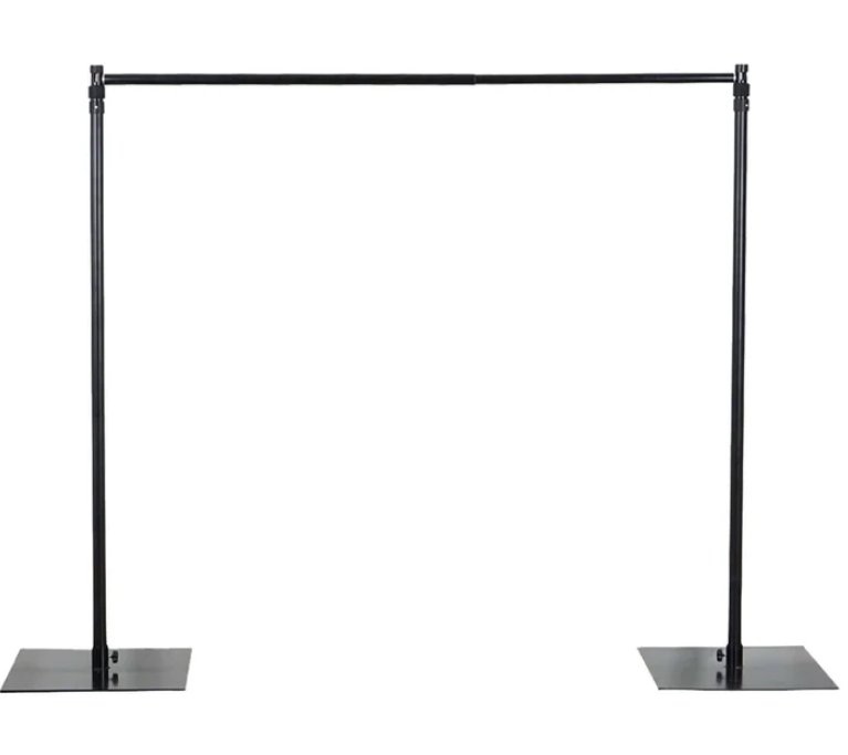 Pipe and Drape Frame short Crossbars rental for events in Atlanta