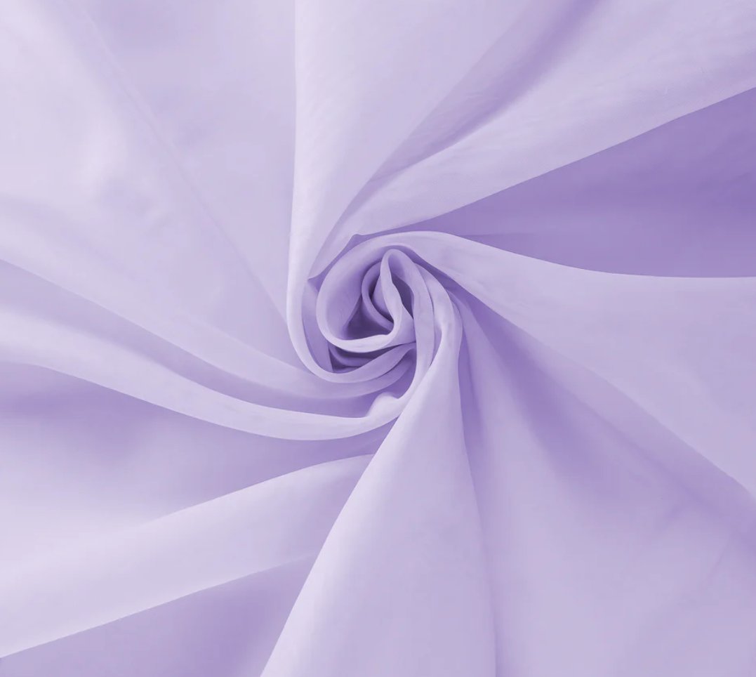 Chiffon Draping- Lilac (Rented per linear Foot) Drape rental for events in Atlanta