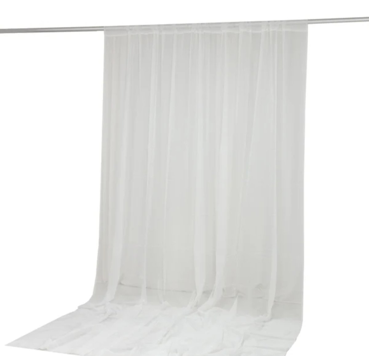 Draping Pipe &amp; Drape- Ivory 12 Feet Tall (Rented by the foot) Drape rental for events in Atlanta