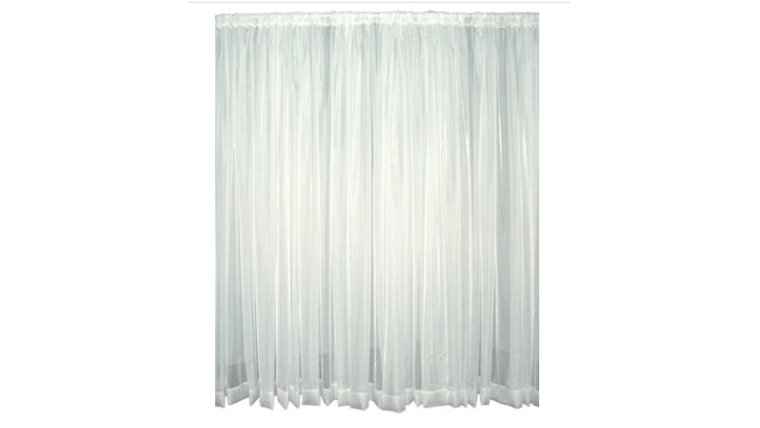 Draping- Sheer 14'L X 55''W with Loop on each End Drape rental for events in Atlanta
