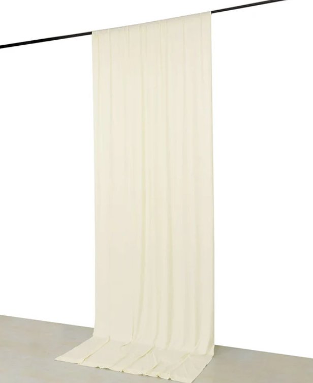 Pipe and Drape Draping Spandex Champagne (10’ H X 5’ W) Drape rental for events in Atlanta