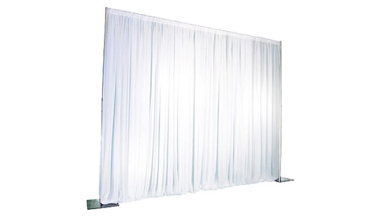 Pipe and Drape Draping White (16’ Tall X 10' W) Drape rental for events in Atlanta