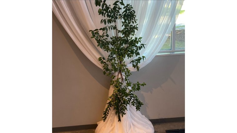 Pole Draping Flowy Drape rental for events in Atlanta