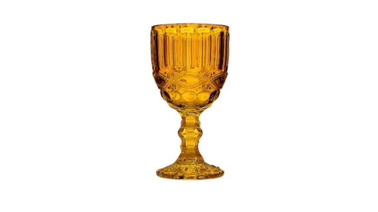 Amber Color Water Goblet Style 2 Drinkware rental for events in Atlanta