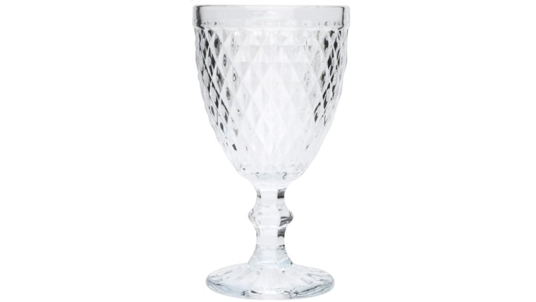Clear Color Water Goblet (Rented in sets of 25) Drinkware rental for events in Atlanta