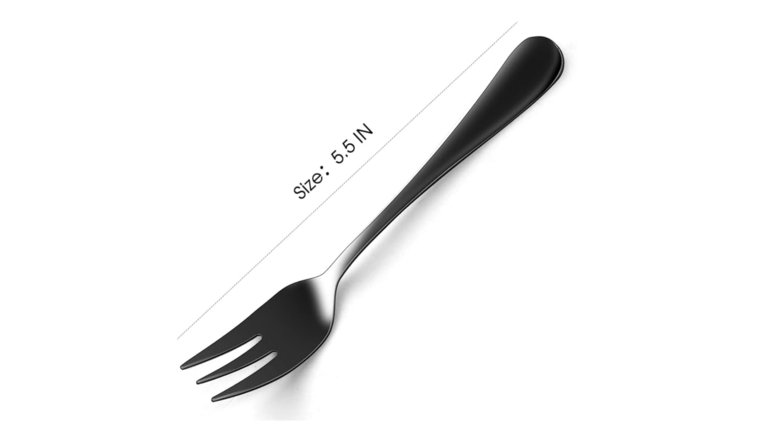 Flatware- Black Dessert Fork Flatware rental for events in Atlanta