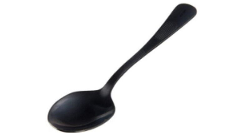 Flatware- Black teaspoon/Dessert Spoon Flatware rental for events in Atlanta