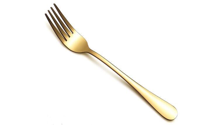 Flatware- Gold Modern Dinner Fork Flatware rental for events in Atlanta