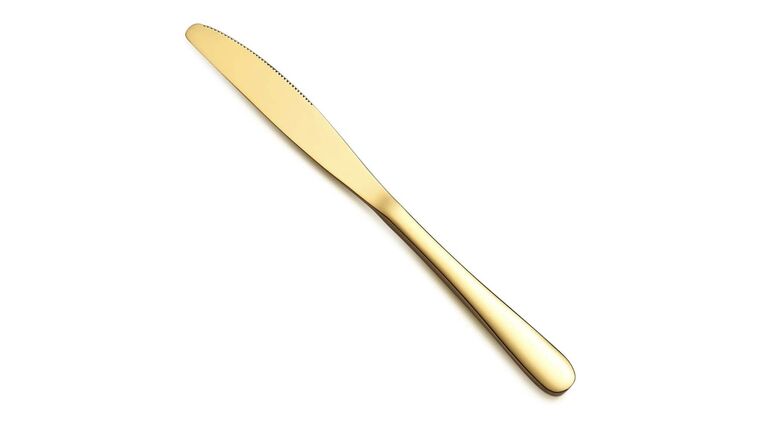 Flatware- Gold Modern Dinner Knife Flatware rental for events in Atlanta