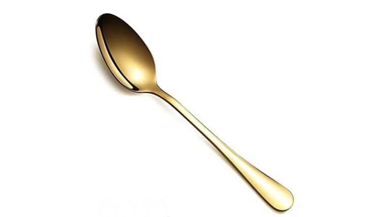 Flatware- Gold Modern Dinner Spoon Flatware rental for events in Atlanta
