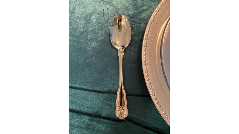 Flatware- Gold Shell Dinner Spoon Flatware rental for events in Atlanta