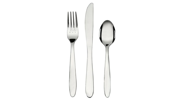 Flatware set- Silver (Dinner Fork, Dinner Knife, Dinner Spoon) Flatware rental for events in Atlanta